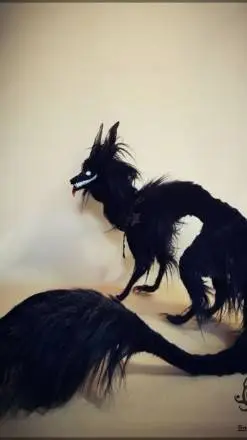 ai character: My lil black fox background