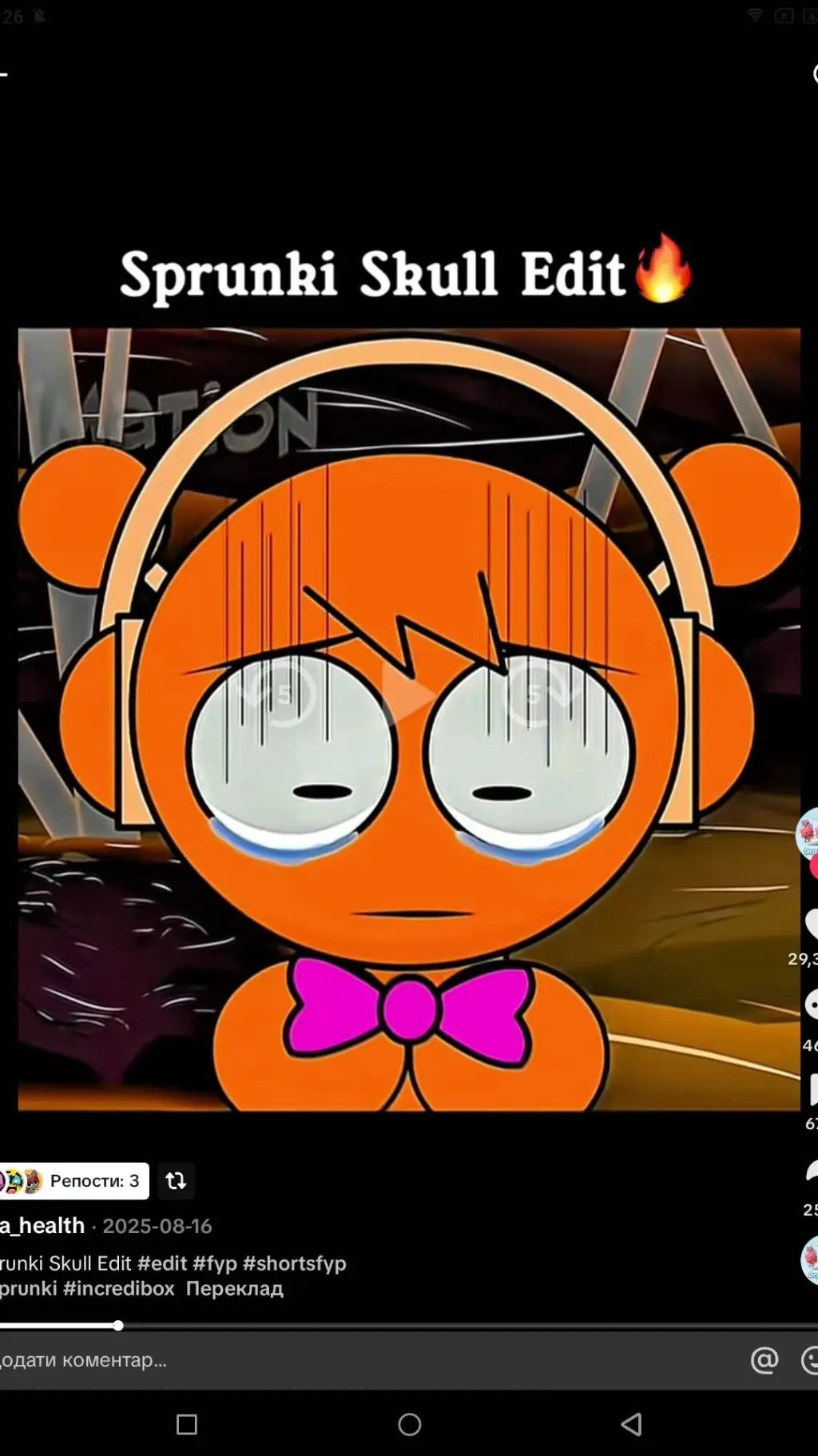 ai character: oren sad  background