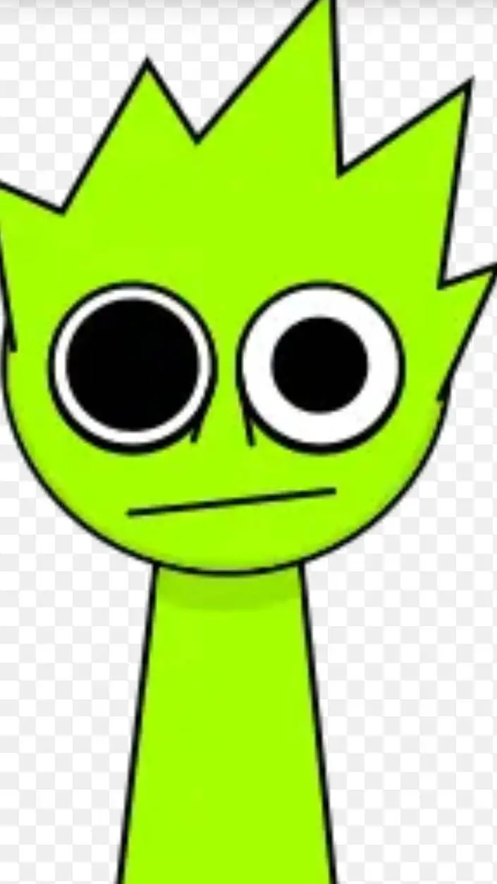 ai character: Зелений background