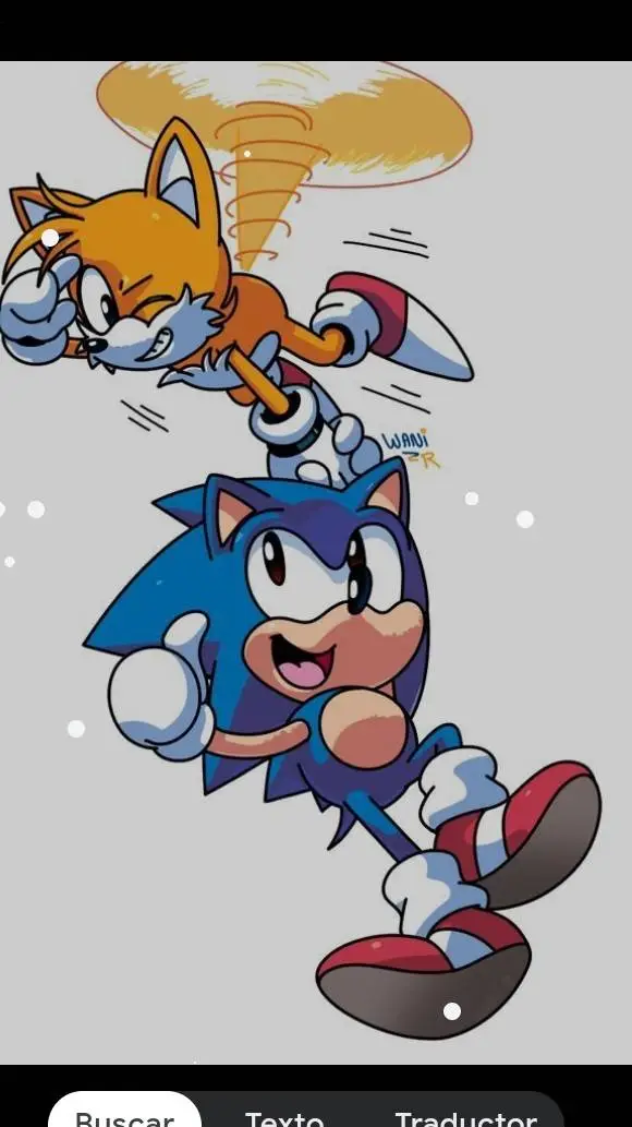 ai character: sonic y tails background