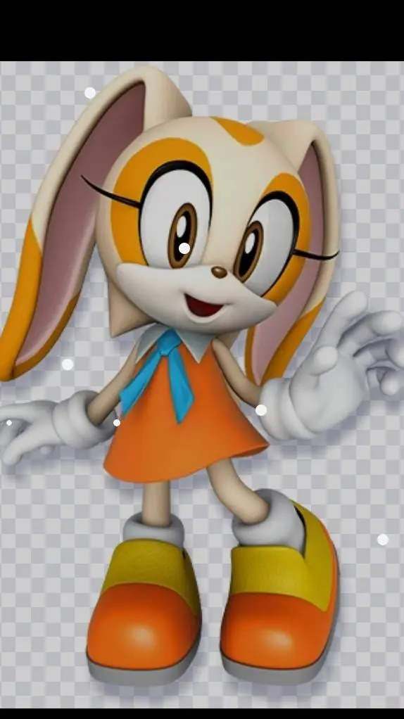 ai character: cream the rabbit background
