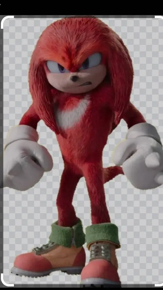 ai character: knuckles pelicula background