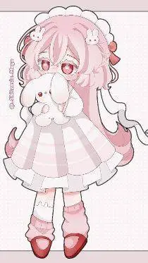 ai character: ^---^🎀 background