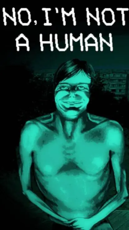 ai character: no I'm not human  background