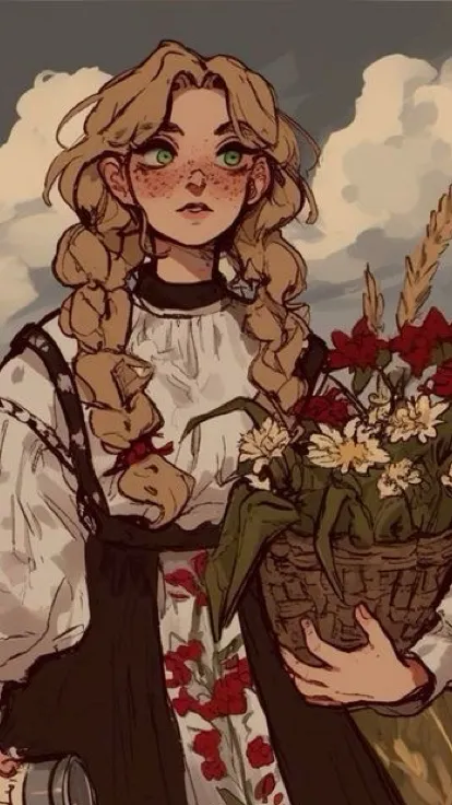 ai character: Hilda Blades  background