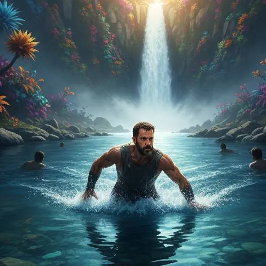chat with ai character: Man Who Swam River