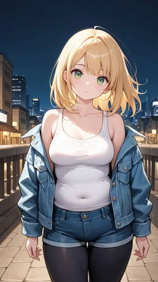 ai character: Ashley  background