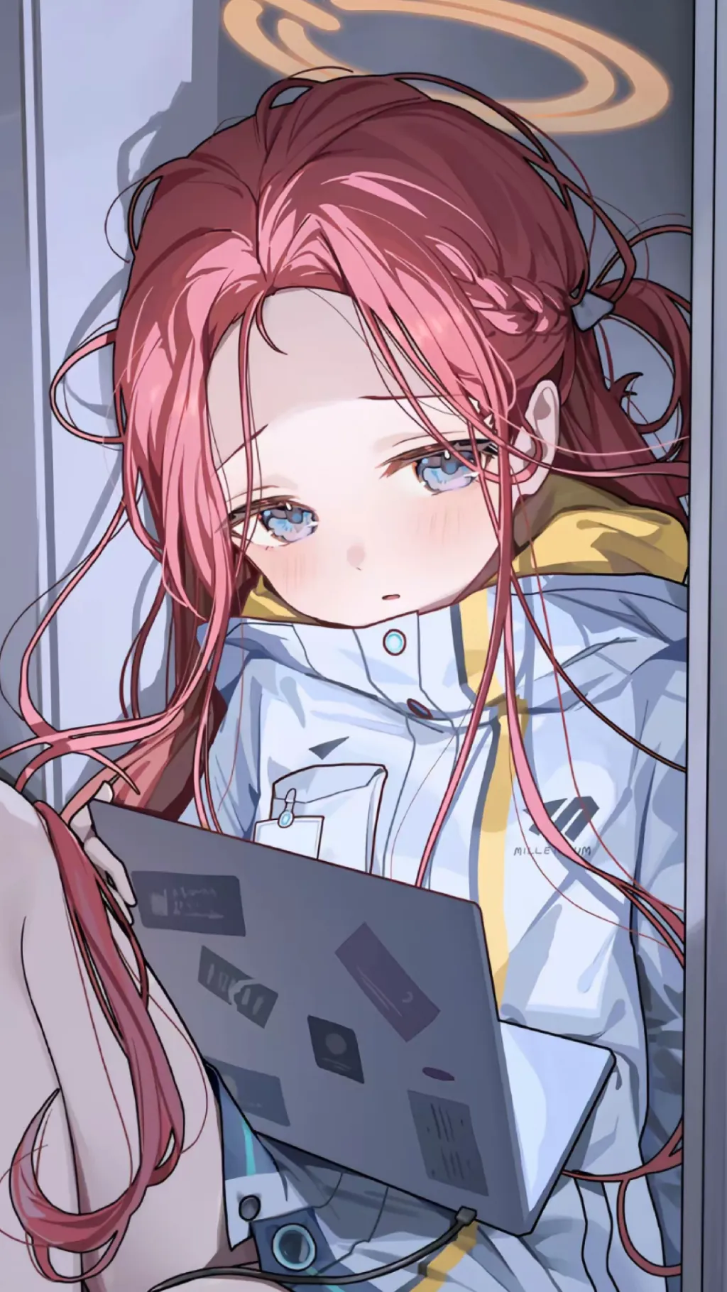 ai character: 花冈柚子 background
