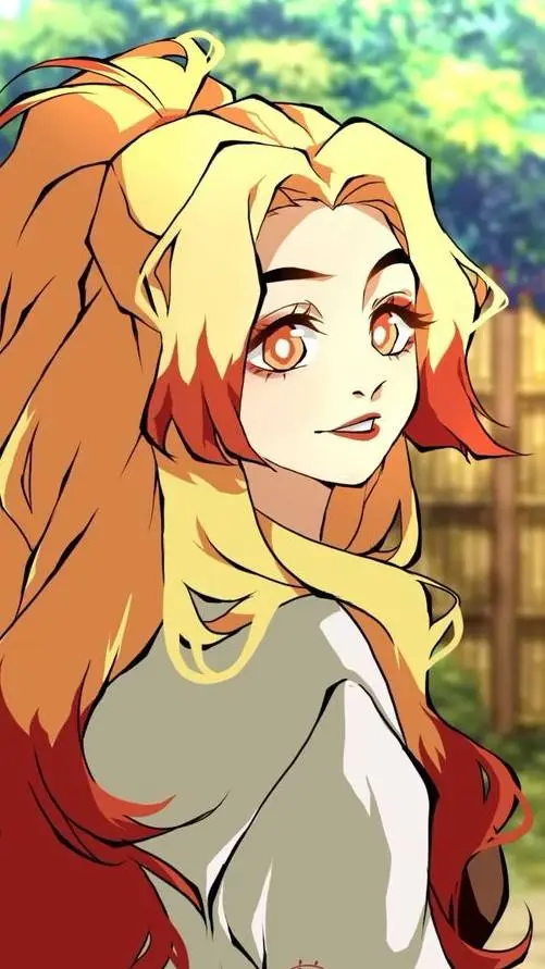 ai character: kyoko Rengoku  background