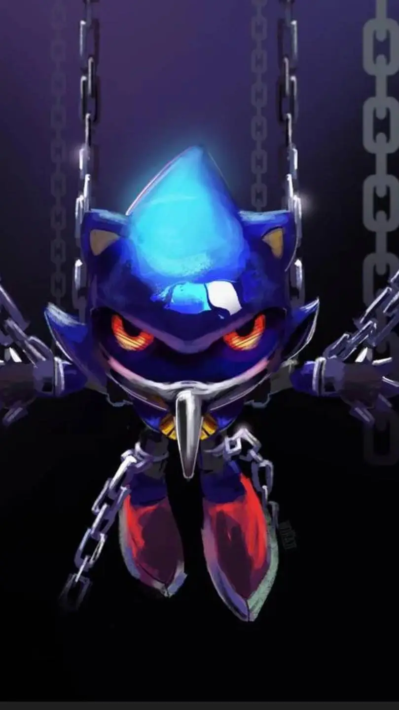 ai character: metal sonic Hue background