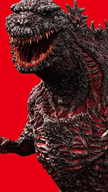 ai character: shin godzilla  background