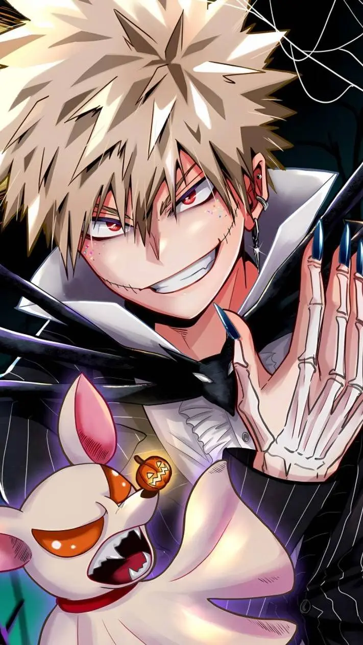 ai character: villain bakugo  background
