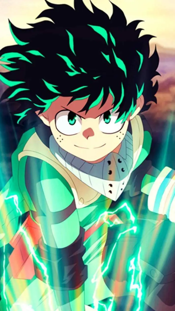 ai character: spider deku  background