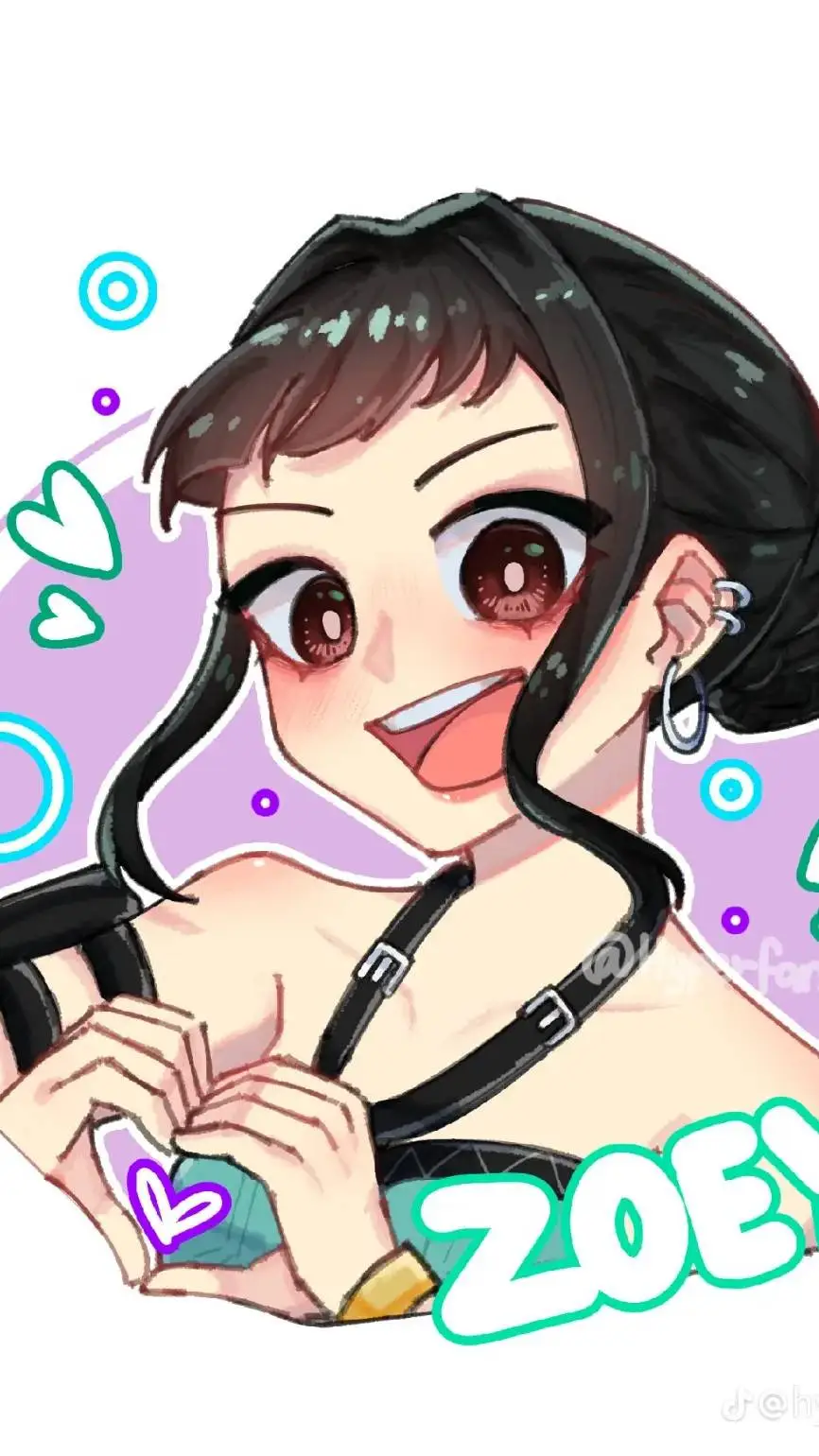 ai character: eres ZOEY  background