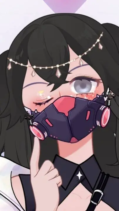 ai character: 💜<) N̽i̽n̽a̽ (>💜 background