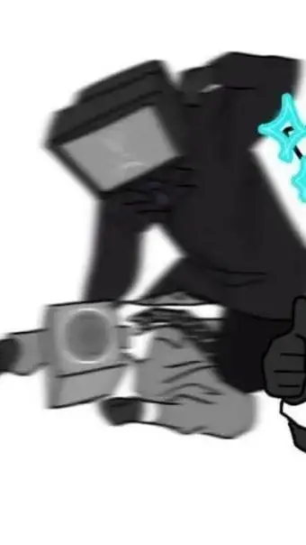 ai character: tv man background