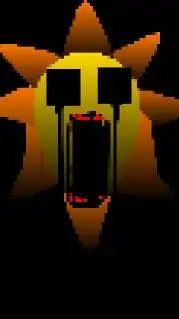 ai character: Mr sun (horror) background
