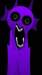 ai character: Durple (horror) background