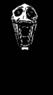 ai character: Black (horror) background
