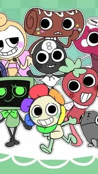 ai character: Dandys world background