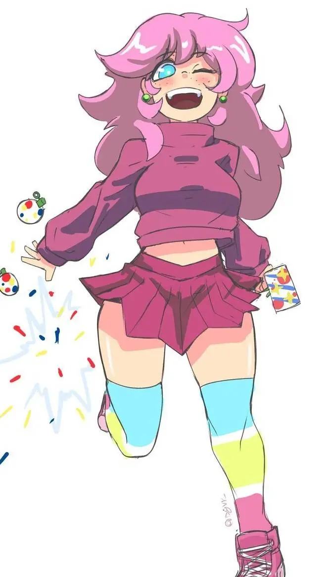 ai character: Chica Fiestera background