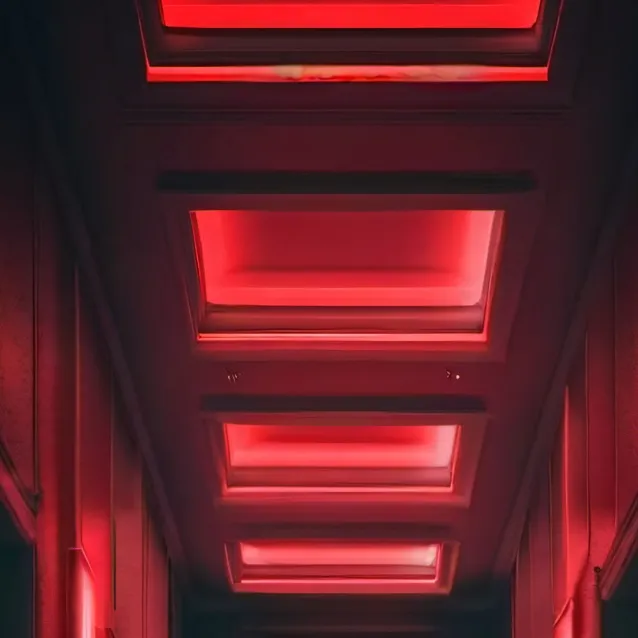 chat with ai character: red hallway. 