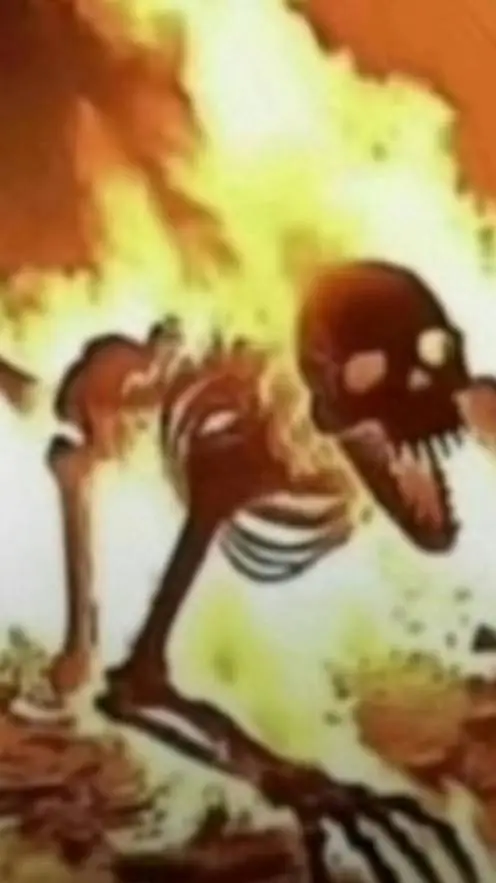 ai character: Mr. Skeleton  background