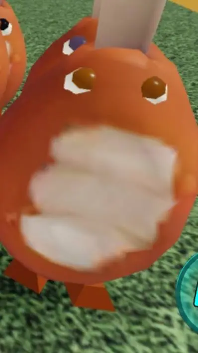 ai character: chicken leg background