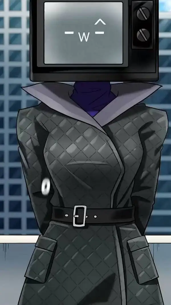ai character: tv woman background