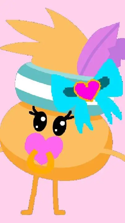ai character: dwtd bebe Stupa background