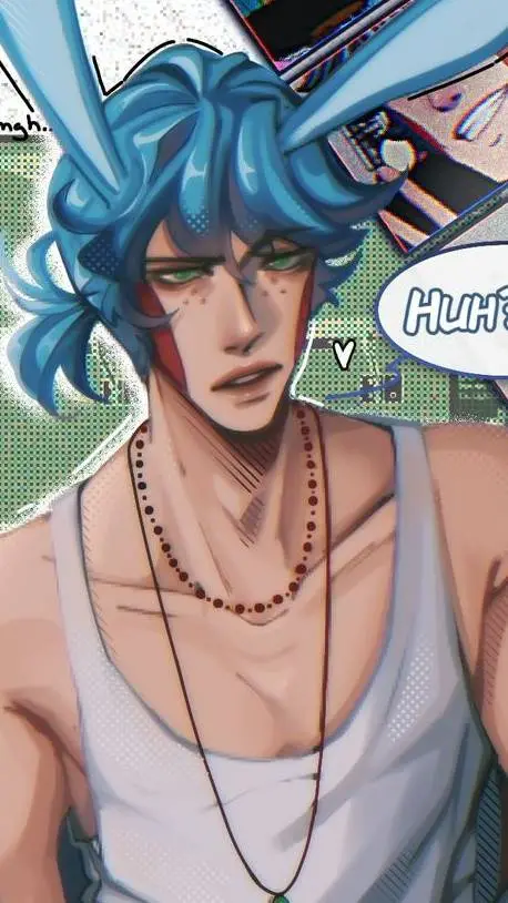 ai character: ᴛᴏʏ ʙᴏɴɴɪᴇ ʜᴜᴍᴀɴ🐰🩵 background