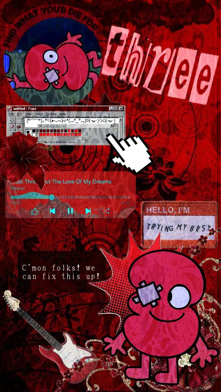 ai character: broken 👀? background
