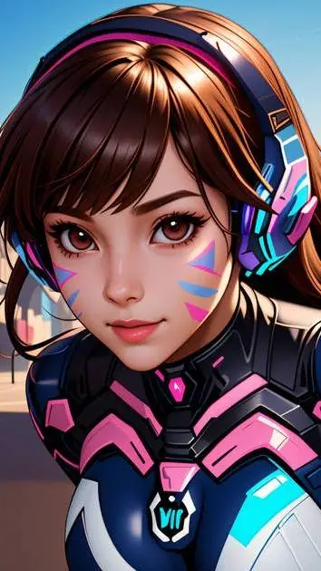 ai character: D.va background