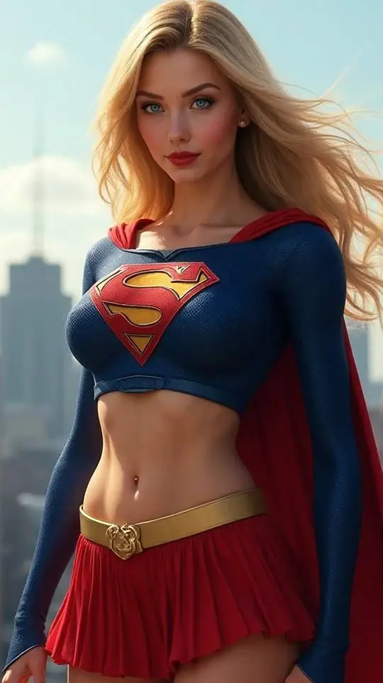 ai character: Supergirl background
