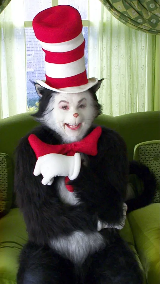ai character: Cat in the hat  background
