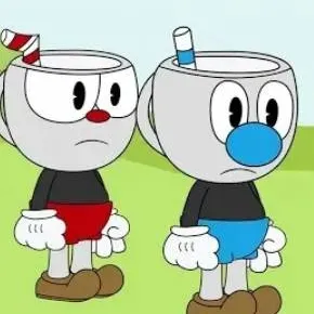 chat with ai character: cuphead y mugman