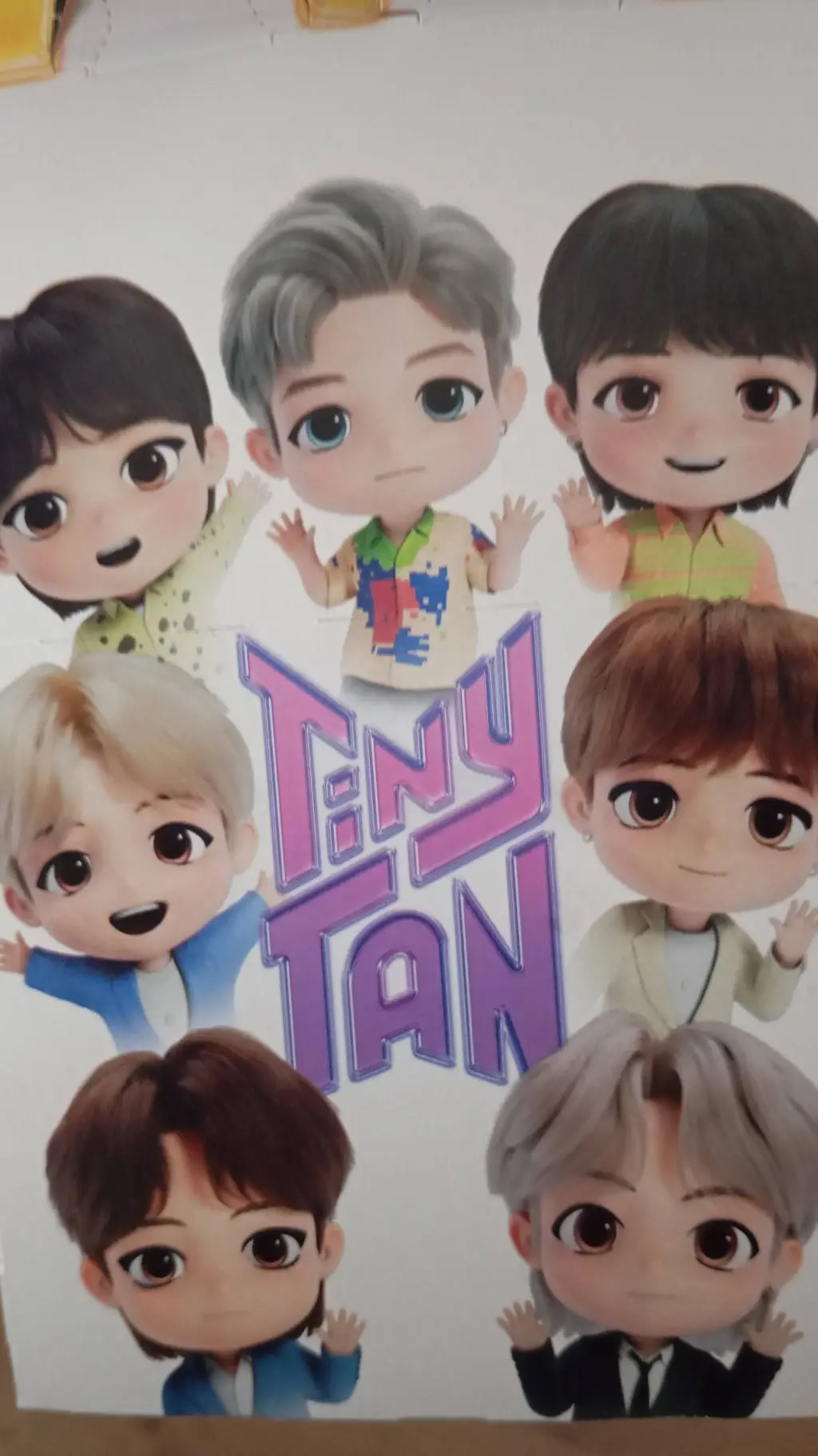 ai character: BTS TinyTan background