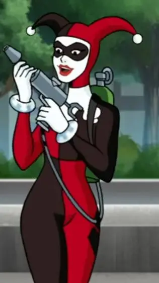 ai character: Harley Quinn  background