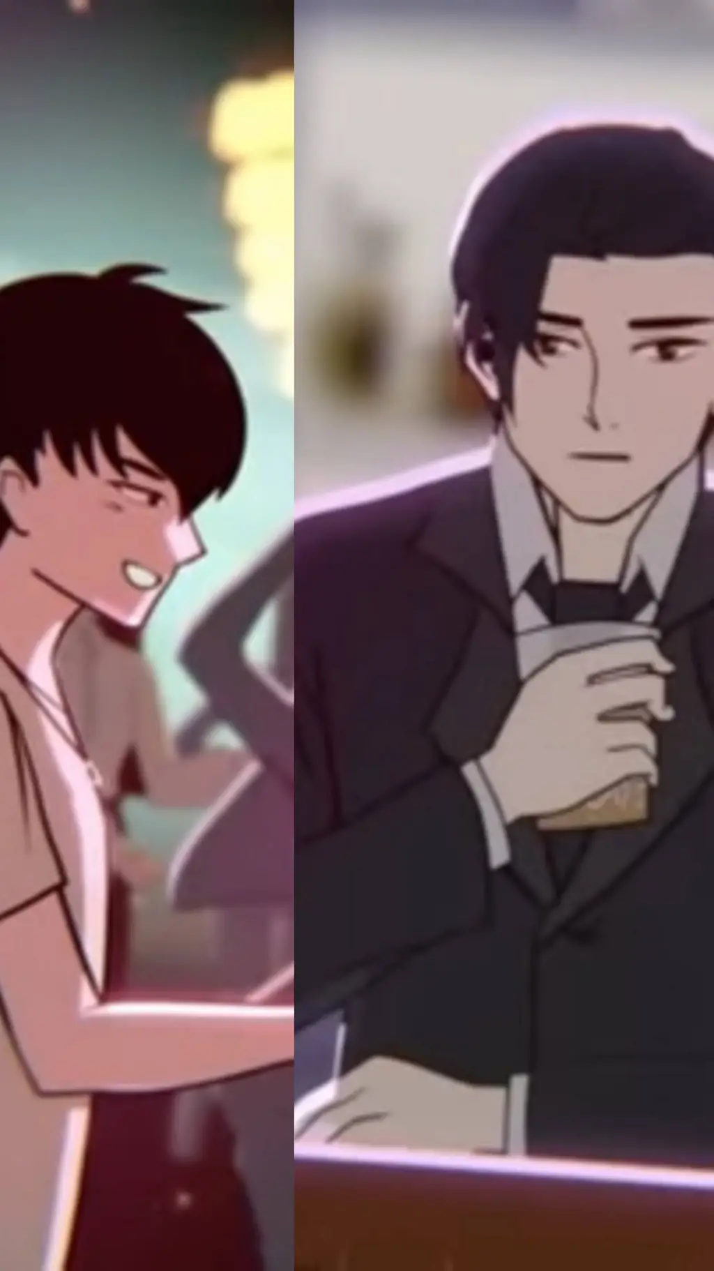 ai character: Alan y Damon  background