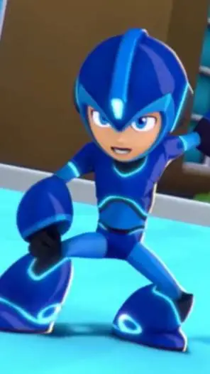 ai character: Megaman  background