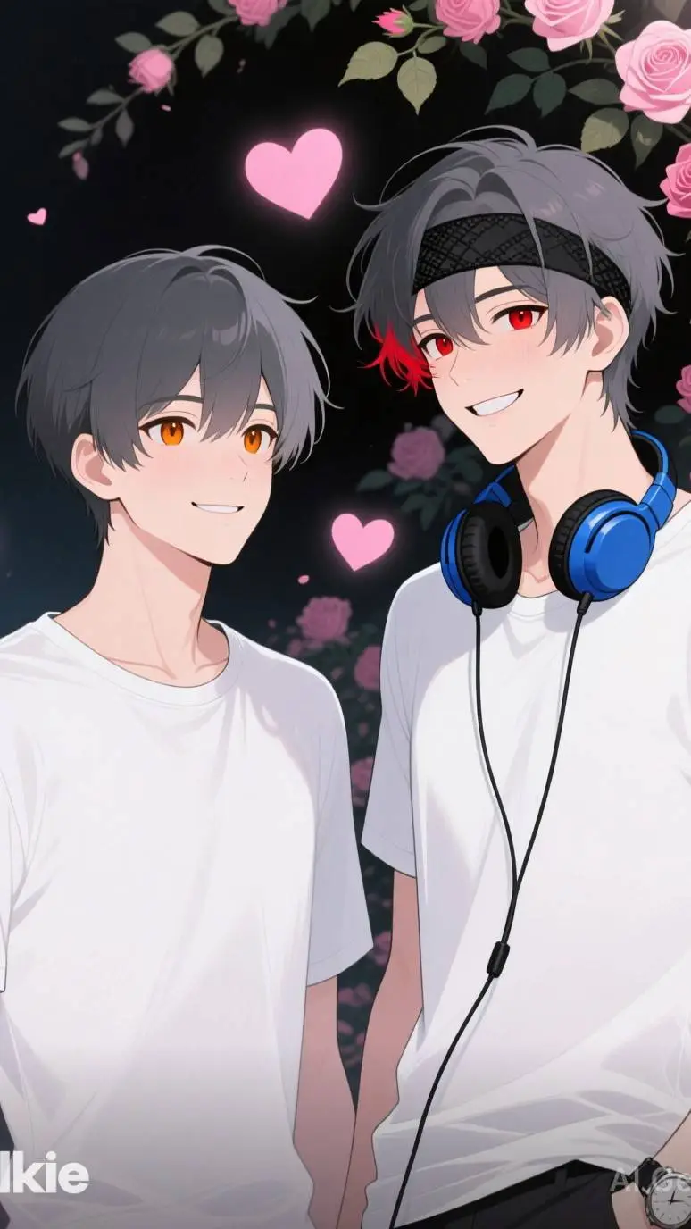 ai character: Josh y Noah  background