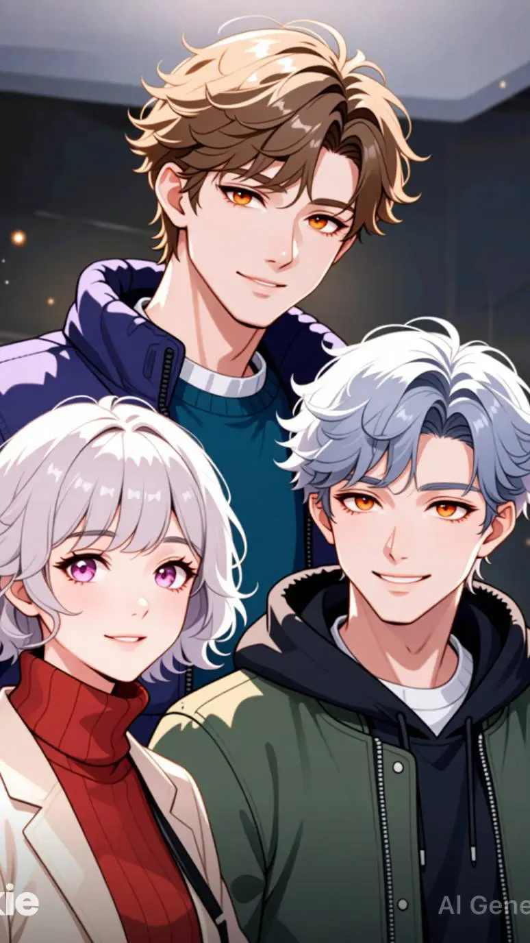 ai character: Zane, Milo y tu background