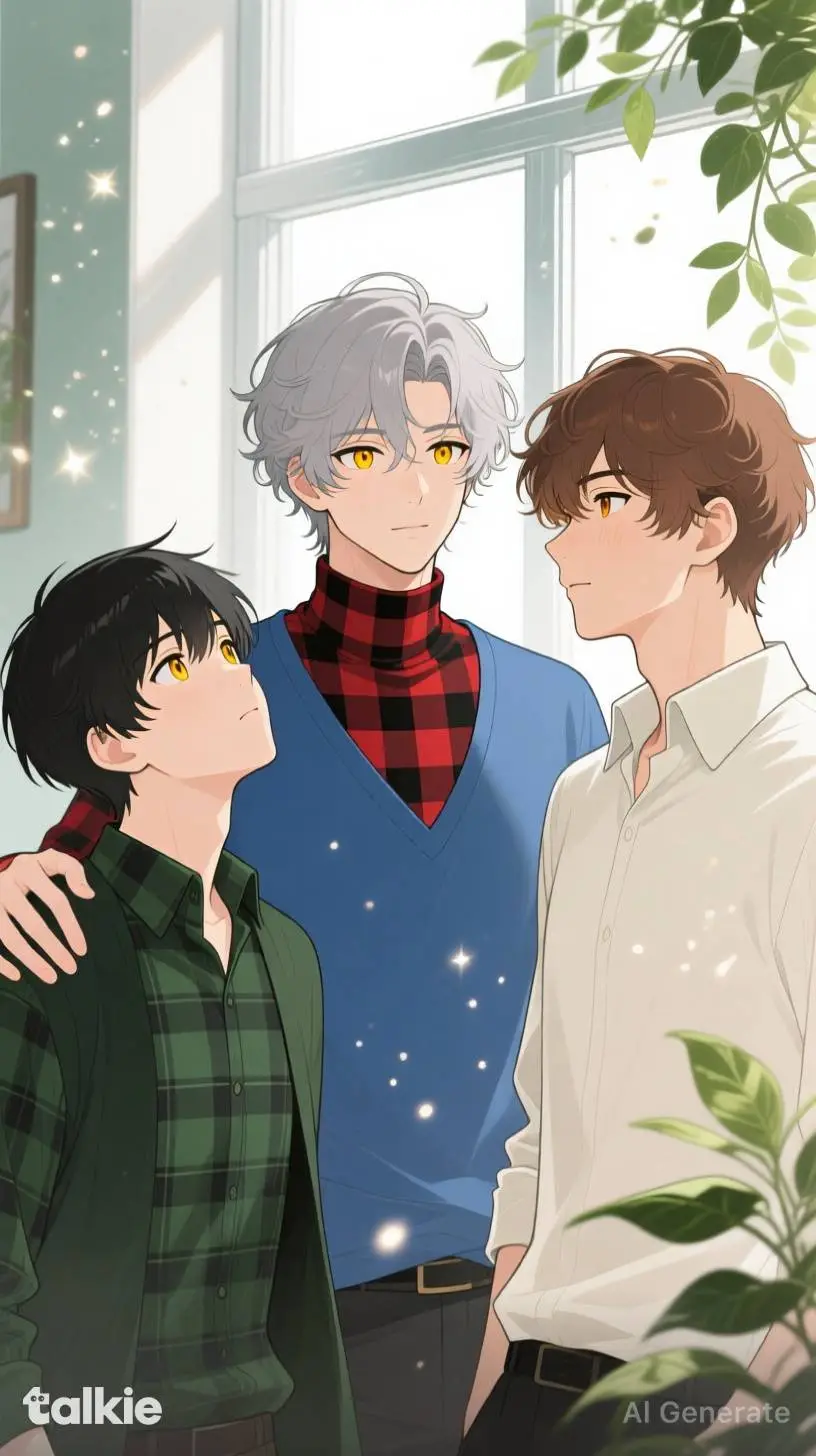 ai character: Liam, Haru y Yuki  background