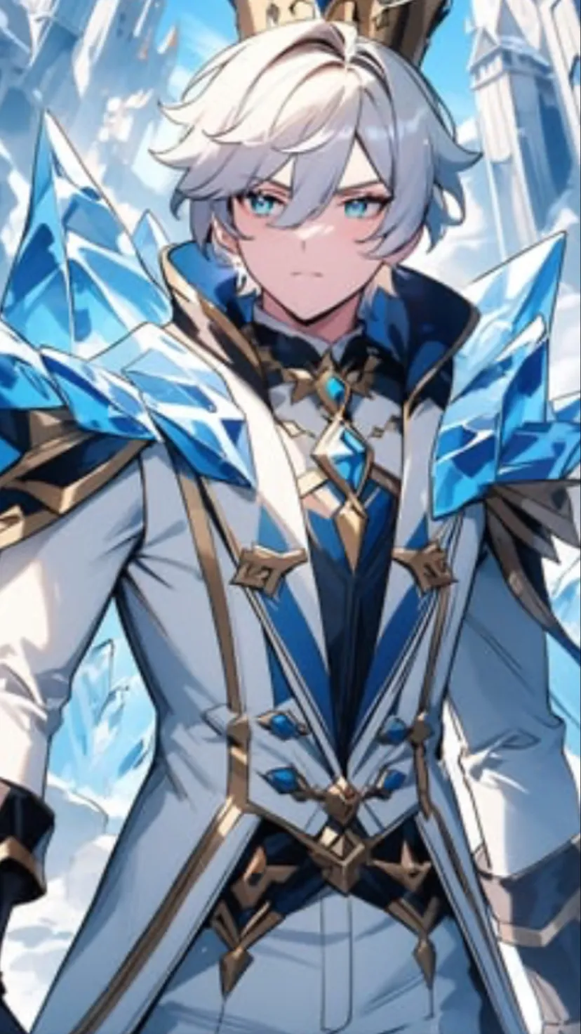 ai character: Ice king  background