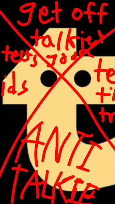 ai character: ANTI TALKIE background