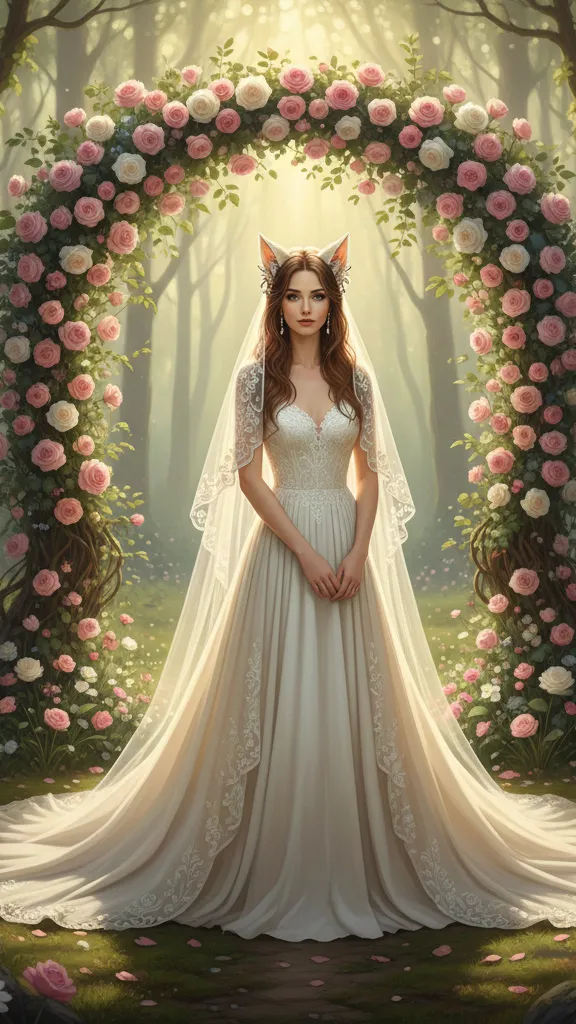 ai character: Lyra Silver-leaf background