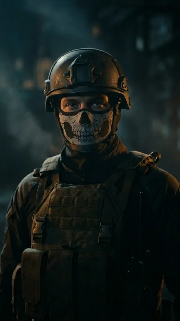 ai character: Ghost Simon Riley background