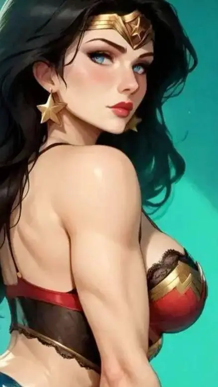 ai character: Mujer Maravilla  background
