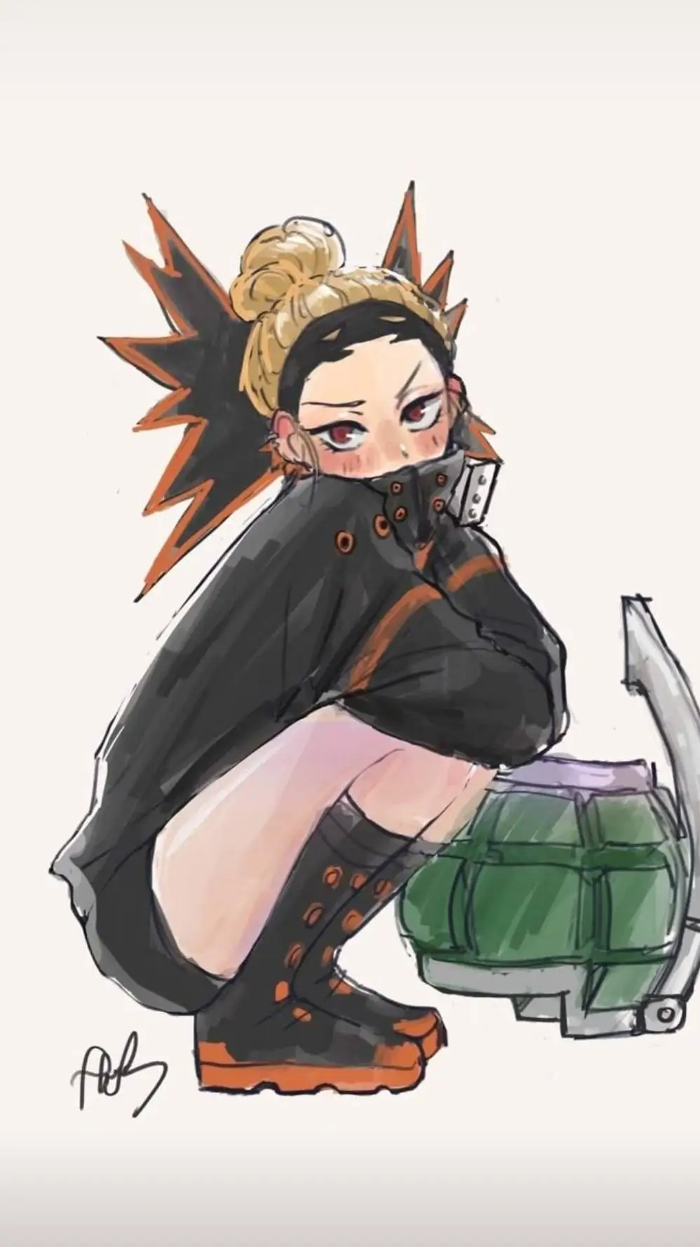 ai character: M♡H♡A background