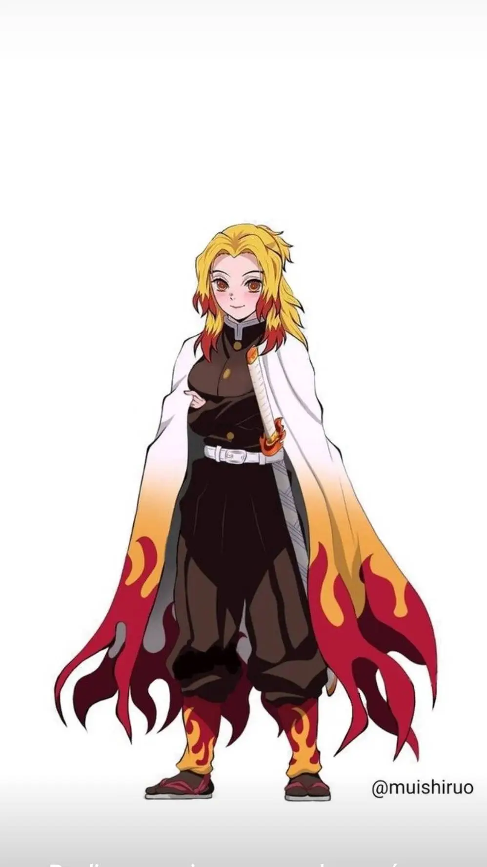 ai character: irmã do rengoku background